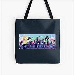ROLLING LOUD ON FIRE NYC 2019 Cap All Over Print Tote Bag