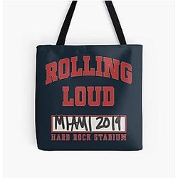 Miami 2019 Rolling Loud Music Festival Essential All Over Print Tote Bag