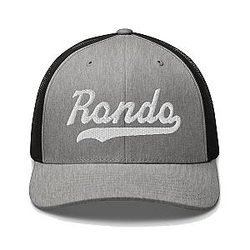 Rondo Trucker Hat Baseball Script Embroidered Cap Vintage Sports Mesh Swoosh Gift Souvenir Headwear