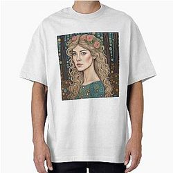Rosamund Pike as a fairie in the woods Oversized T-Shirt