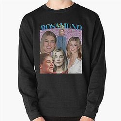 Rosamund Pike Vintage Look Pullover Sweatshirt
