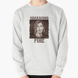 Rosamund Pike Graphic Design and Illustration by ironpalette Pullover Sweatshirt