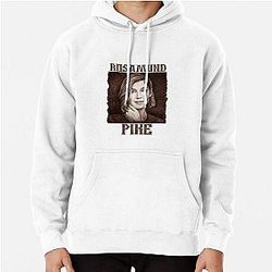 Rosamund Pike Graphic Design and Illustration by ironpalette Pullover Hoodie