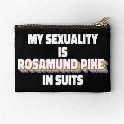 My Sexuality Is Rosamund Pike In Suit Zipper Pouch