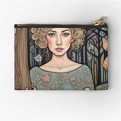 Rosamund Pike in the woods Zipper Pouch