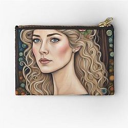 Rosamund Pike in the woods Zipper Pouch