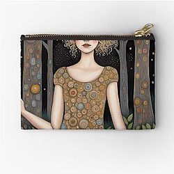 Rosamund Pike as Fairy in the woods Zipper Pouch
