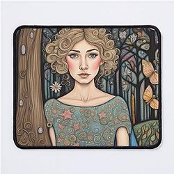 Rosamund Pike in the woods mouse pad