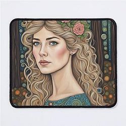 Rosamund Pike in the woods Mousepad