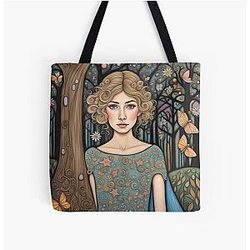 Rosamund Pike as a fairy in the woods Tote Bag