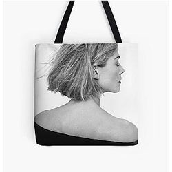 Rosamund Pike - Black and White Tote Bag