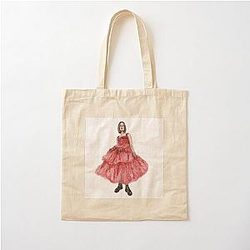 Rosamund Pike Pink Cotton Tote Bag