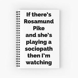 Rosamund Pike Spiral Notebook