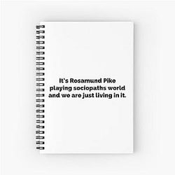 Rosamund Pike Spiral Notebook
