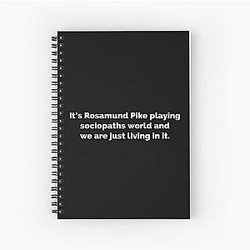 Rosamund Pike Spiral Notebook