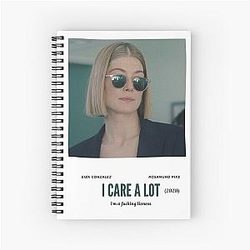 I Care About You Rosamund Pike Spiral Notebook
