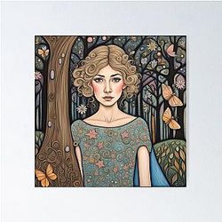 Rosamund Pike in the woods Poster