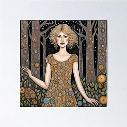 Rosamund Pike in the woods Poster