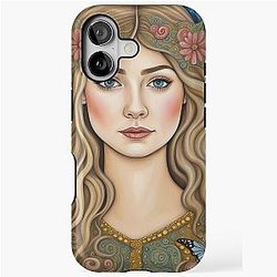 Rosamund Pike as fairy in the woods iPhone Case