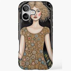 Rosamund Pike as a fairy in woods iPhone Tough Case