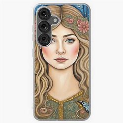 Rosamund Pike in the woods Samsung Galaxy Case
