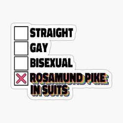Rosamund Pike In Suits Sticker