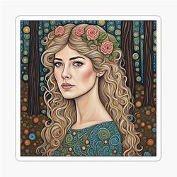 Rosamund Pike as Fairy in the Woods Sticker