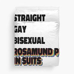 Rosamund Pike Suits Duvet Cover