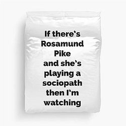Rosamund Pike Duvet Cover