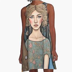Rosamund Pike in the woods A-Line Dress
