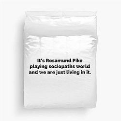 Rosamund Pike Duvet Cover