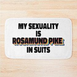 My Sexuality Is Rosamund Pike In Suits Bath Mat
