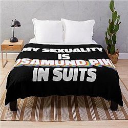 My Sexuality is Rosamund Pike in Suits Throw Blanket