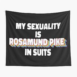 My Sexuality Is Rosamund Pike In Suits Tapestry