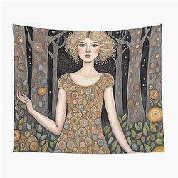 Rosamund Pike as a Fairy in the Woods Tapestry