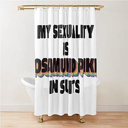 My Sexuality is Rosamund Pike in Suits Shower Curtain