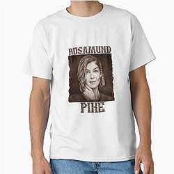 Rosamund Pike hand drawing graphic design and illustration by ironpalette T-Shirt