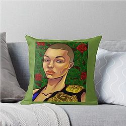 Thug Rose Namajunas Throw Pillow