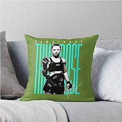 Thug Rose Namajunas Throw Pillow