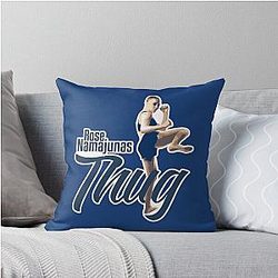 Thug Rose Namajunas Throw Pillow