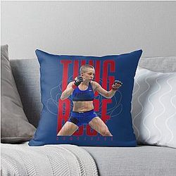 Thug Rose Namajunas Throw Pillow
