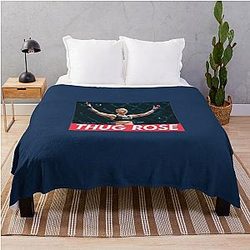 Rose Namajunas Thug Rose Design Throw Blanket