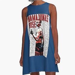 Thug Rose Namajunas A Line Dress