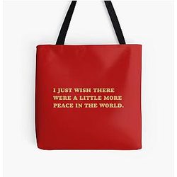 Rose Namajunas Peace All Over Print Tote Bag