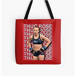 Rose Namajunas Thug Design All Over Print Tote Bag