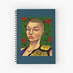 Thug Rose Namajunas Spiral Notebook