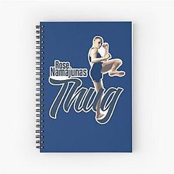 Thug Rose Namajunas Spiral Notebook