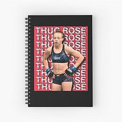 Rose Namajunas Thug Rose Design Spiral Notebook