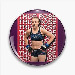Rose Namajunas Thug Rose Design Pin