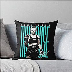 Thug Rose Namajunas Throw Pillow